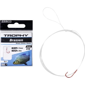 Carlige Legate ZEBCO Trophy Bream Hook-to-Nylon, Nr. 12, 8buc/pac