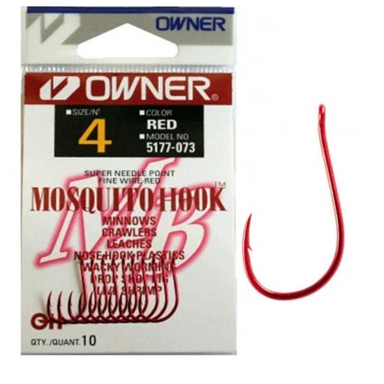 Carlig Owner 5177 No10 Mosquito Red Hook -5177023 (Owner)