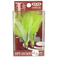 Ancore Vanfook BFT-45 Chartreuse and White Treble nr1, 2buc/plic Ancore Vanfook BFT-45 Chartreuse and White Treble nr1, 2buc/plic