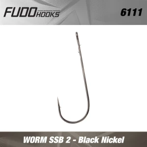 Carlige Fudo Worm Ssb Bn Black Nickel Nr.1  6buc/plic