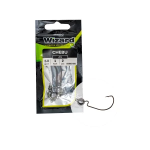 Carlige Offset Energoteam Wizard Chebu Jig Nr.2/0 10g 3buc/plic