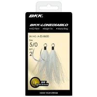 Carlige BKK Lone Diablo Bucktail Teaser, Nr.5/0, 2buc/pac