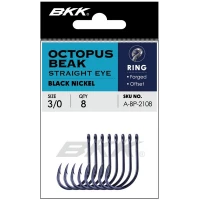 Carlige BKK Octopus Beak Straight Eye, Nr.3/0, 8buc/pac