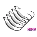 Carlige Delphin offset lestat BOMB! HeavyShank / 5pcs 3g 2/0