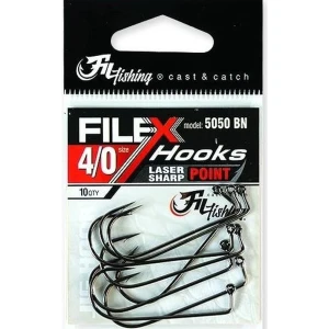 Carlige Filfishing Jig 5050 Black Nickel, Nr.1/0, 10buc/pac