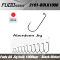 Carlige Fudo AB Jig Black Nickel Nr.6/0, 1000buc/bulk Carlige Fudo AB Jig Black Nickel Nr.6/0, 1000buc/bulk