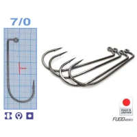 Carlige Fudo Ab Jig Black Nickel Nr 7/0 (bulk500)