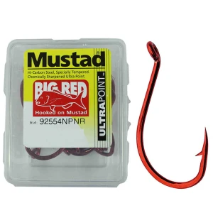 Carlige Mustad 92554npnr Ultrapoint Beak Bait Heavy Big Red Nr.2/0, 7buc/pac