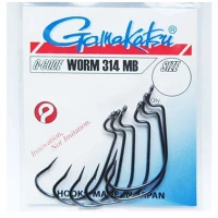 Carlige Offset Gamakatsu Worm-314 MB Nr.1/0, 6buc/pac