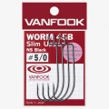 Carlige Offset Vanfook Worm-45B NS Black Slim Upper Offset Hooks Nr.3/0, 6buc/plic Carlige Offset Vanfook Worm-45B NS Black Slim Upper Offset Hooks Nr.3/0, 6buc/plic