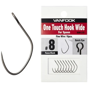 Carlige Vanfook OSW-21F One Touch Hook Wide Nr.8, 8buc/pac Carlige Vanfook OSW-21F One Touch Hook Wide Nr.8, 8buc/pac