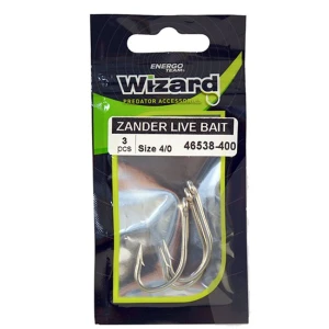 Carlige Wizard Zander Live Bait Pro Perch Momeala Vie, Nr.5/0, 3buc/plic    Carlige Wizard Zander Live Bait Pro Perch Momeala Vie, Nr.5/0, 3buc/plic