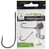 Carlige X-fish Micro Jig Hooks, Nr.4, 8buc/pac