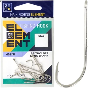 Carlige ZEOX Hook Baitholder Long Shank 402NI, Nr.4, 10buc/pac Carlige ZEOX Hook Baitholder Long Shank 402NI, Nr.4, 10buc/pac