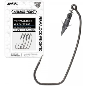 Jig Bkk Offset Armor Point Permalock Weighted, 1.75g, Nr. 1/0, 4buc/pac