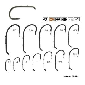 CARLIG MUSTAD BRONZ OCHET 2 SPINI FORJAT Nr 7/0 CARLIG MUSTAD BRONZ OCHET 2 SPINI FORJAT Nr 7/0