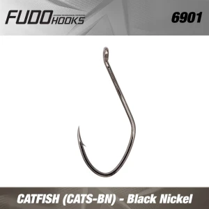 Carlige Fudo Catfish Cats Bn Black Nickel Nr.10/0  2buc/plic