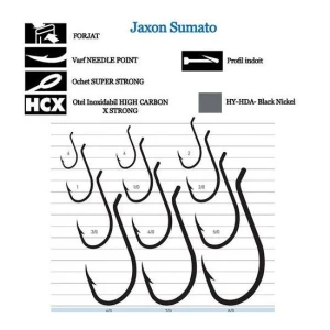 Carlige Jaxon Sumato Beak Somn Nr 3/0 Negru