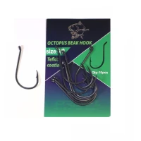 CARLIGE PRO FL OCTOPUS BEAK HOOK TEFLONATE NR 1/0 10BUC CARLIGE PRO FL OCTOPUS BEAK HOOK TEFLONATE NR 1/0 10BUC
