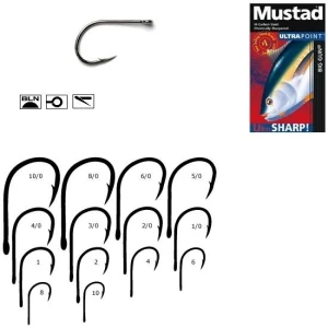 Carlig Mustad Negru Nichel M10829bln Crap Nr.3/0