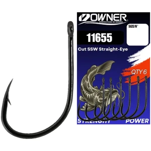 Carlig Owner Amaz 11655 Cut Ssw Straight-eye Nr.4/0, 6buc/pac