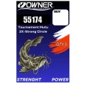 Carlig Owner Amaz 55174 Tournament Mutu 2X-Strong Circle Nr.6/0, 5buc/pac
