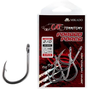 Carlige Mikado Cat Territory Forged Force Bn, Nr.4/0, 4buc/plic