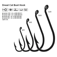 Carlige Somn Konger Dread Cat Bust Black Nickel Nr.12/0, 3buc/plic Carlige Somn Konger Dread Cat Bust Black Nickel Nr.12/0, 3buc/plic