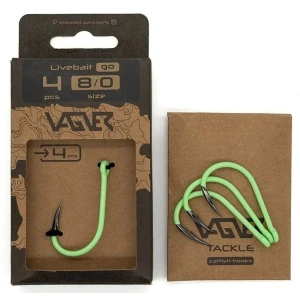 Carlige Vagner Hook Livebait Go, Nr.6/0, 4buc/pac