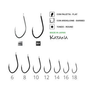 Carlige Maver Katana 1050 Nickel, Nr 14 20buc/plic
