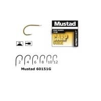 Carlig Mustad Auriu Forjat Cioc Papagal 10buc./plic Nr.6 
