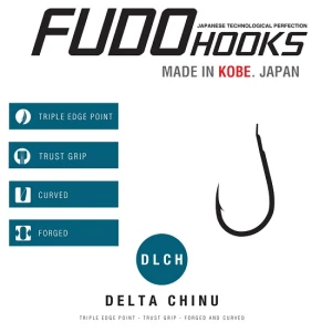 Carlige Fudo Delta Chinu Bn-0001 Nr.5 Bn Black Nickel 7buc/plic