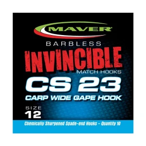Carlige Maver Seria Invincible Cs23 Carp Wide Gape Nr 12