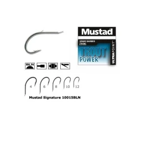 Carlig Mustad Bln Forjat Negru, 1 Spin, 10buc/plic Nr.6