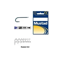 Carlig Mustad Concurs M313, Tija Lunga, Negru/Albastru, 10buc/plic Nr.18 Carlig Mustad Concurs M313, Tija Lunga, Negru/Albastru, 10buc/plic Nr.18