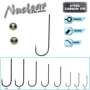 Carlige Colmic Nuclear Mr67 Black Nickel Nr 1 7buc/plic