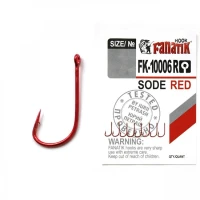 Carlige Fanatik FK-10006R No.3 Sode Red 8 buc/plic