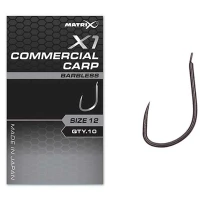 Carlige Feeder MATRIX X1 Commercial Carp Hooks, Barbless, Nr.18, 10buc/pac Carlige Feeder MATRIX X1 Commercial Carp Hooks, Barbless, Nr.18, 10buc/pac