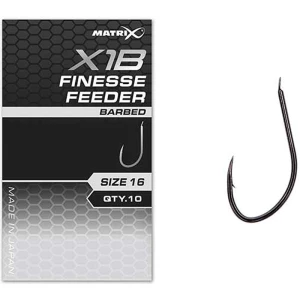 Carlige Feeder Matrix X1b Finesse Feeder Hooks, Barbed, Nr.12, 10buc/pac