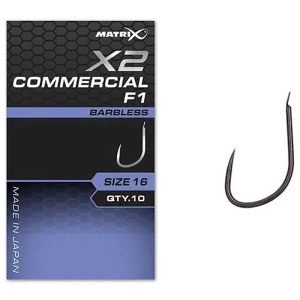 Carlige Feeder Matrix X2 Commercial F1 , Barbless, Nr.14, 10buc/pac