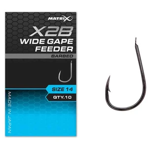 Carlige Feeder Matrix X2b Wide Gape , Barbed, Nr.12, 10buc/pac