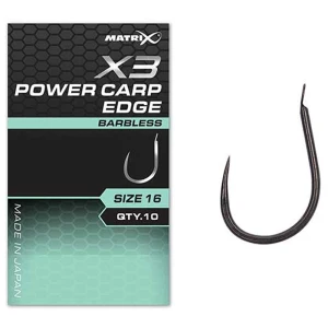 Carlige Feeder Matrix X3 Power Carp Edge , Barbless, Nr.10, 10buc/pac
