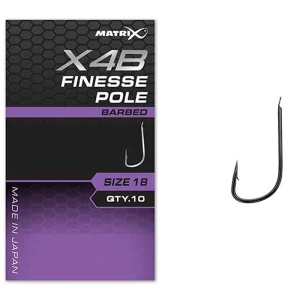 Carlige Feeder Matrix X4b Finesse Pole, Barbed, Nr.14, 10buc/pac