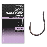Carlige Feeder MATRIX X9 Carp Wide Gape, Barbless, Nr.16, 10buc/pac