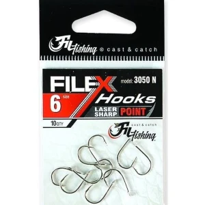 Carlige Filfishing 3050 Nickel Cu Paleta, Nr.6, 10buc/pac Carlige Filfishing 3050 Nickel Cu Paleta, Nr.6, 10buc/pac