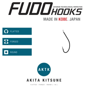 Carlige Fudo Akita Kitsune Nr.7 Bn (black Nikel) 17buc/plic