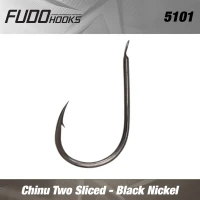 Carlige Fudo Chinu Two Sliced BN black nickel nr.3  8buc/plic