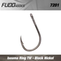 Carlige Fudo Iseama With Ring Tw Istw Bn Black Nickel Nr.4/0  6buc/plic