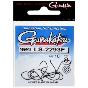 Carlige Gamakatsu LS-2293F Eyed Black 11buc/plic Nr 8 Carlige Gamakatsu LS-2293F Eyed Black 11buc/plic Nr 8
