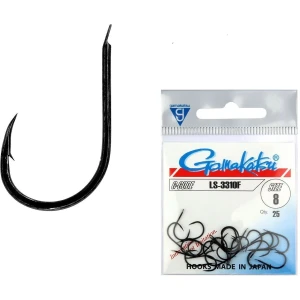 Carlige Gamakatsu LS-3310F, Black, nr.2/0, 25buc/plic Carlige Gamakatsu LS-3310F, Black, nr.2/0, 25buc/plic